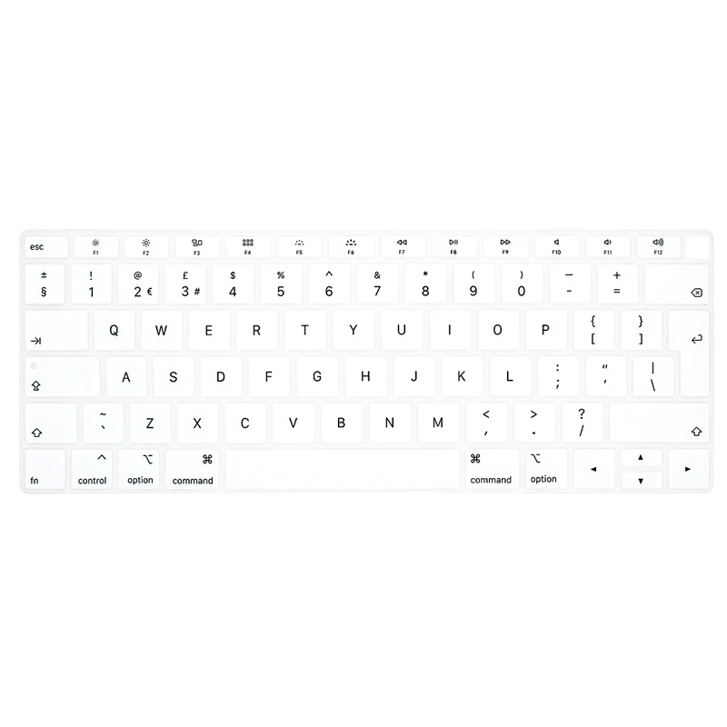ЕС Версия силиконовая клавиатура протектор для Macbook Air 13 A1932 оболочка клавиатуры