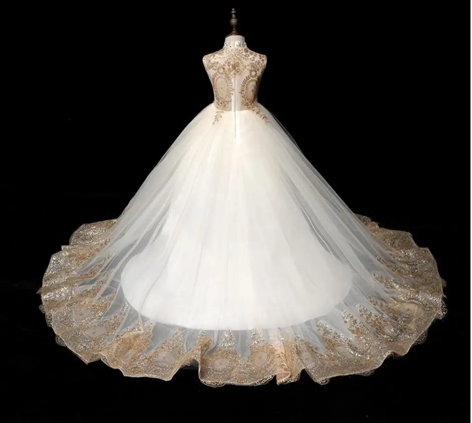 GRASWE Girls Sequin Princess Dress Flower Lace Tutu Tulle Party Evening Dress GRASWE Girls Sequin Princess Dress Flower Lace Tutu Tulle Party Evening Dress