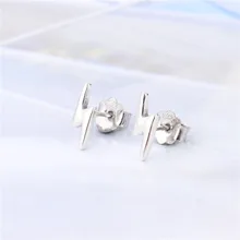 Горячая Распродажа Серебро 925 пробы 925 серьги в форме молнии женские новые серебряные серьги Модные ювелирные изделия подарок ювелирные изделия