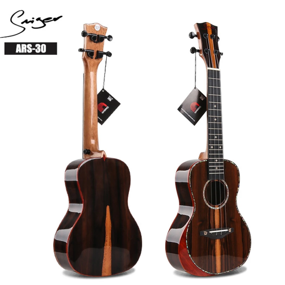 Новое укулеле высокого качества черная хурма деревянная Гавайская гитара