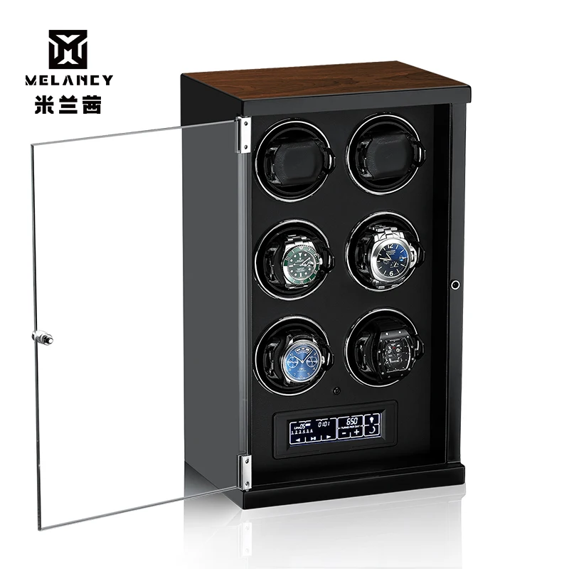 Автоматические деревянные часы Winder Box аксессуары дисплей механические вращающиеся часы uhrenbeweger для мужчин часы