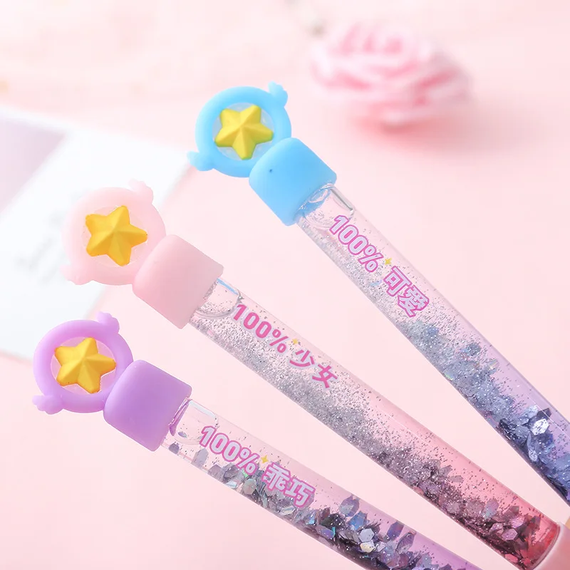 Карта Captor Cardcaptor Sakura Sailor Moon Милая 0,5 мм карандаш гелевая ручка канцелярские принадлежности косплей аксессуар Рождественский подарок для девочки