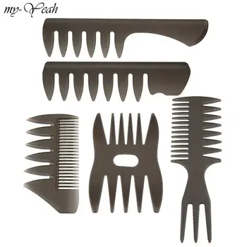 

Professional Wide Tooth Combs Oil Slick Curly Back Head Styling Hair Brush Dyeing Cutting Coloring Brush Man Hairstyling Tool