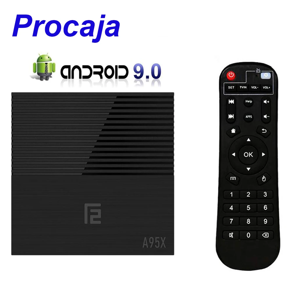 ТВ приставка A95X F2 Android 9 0 Amlogic S905X2 A95XF2 TV BOX 4G RAM 32G/64G ROM 4K 1 5G Quad Core ARM H.265