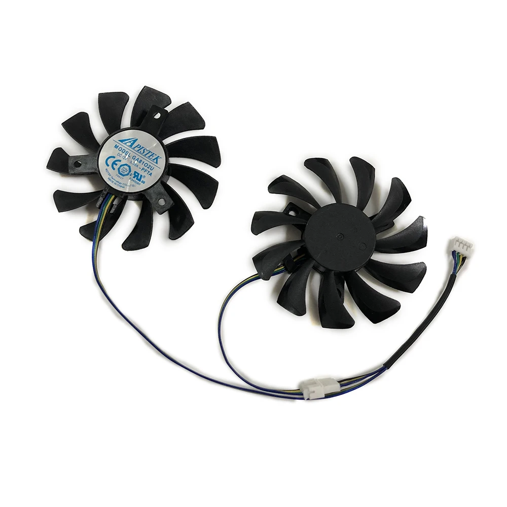 2 шт./компл. 4pin 75 мм GA81O2U PFTA HD 7770 VGA Охладитель вентиляторы для dataland Powercolor HD7770 HD 7750 Графика охлаждения