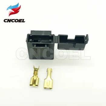 

5pcs BX2017 Medium Car Fuse Holder With Terminal Car Insurance Socket Black Lighter Frontal