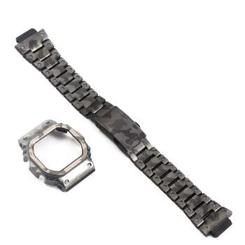 

Super Light Camouflage Titanium Alloy Watch Set Watchband Bezel/Case Metal Strap For DW5600/5610