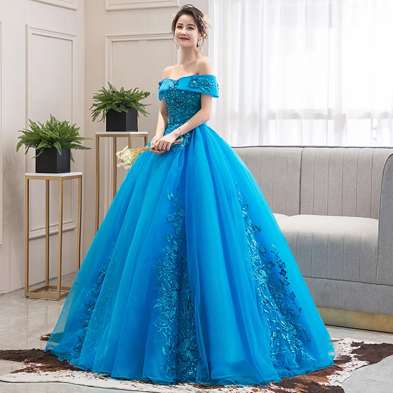 Лидер продаж, сказочные платья Vestidos De Dulces 16, пышные платья светло-голубого цвета с открытыми плечами и бабочкой, Многоуровневая органза пушистые Бальные платья