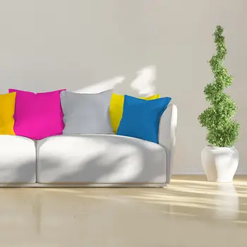 

45*45cm Peachskin Solid Color Pillow Case Classic Style Decorative Square Pillow Cover Home Hotel Bar Party Use 1PC