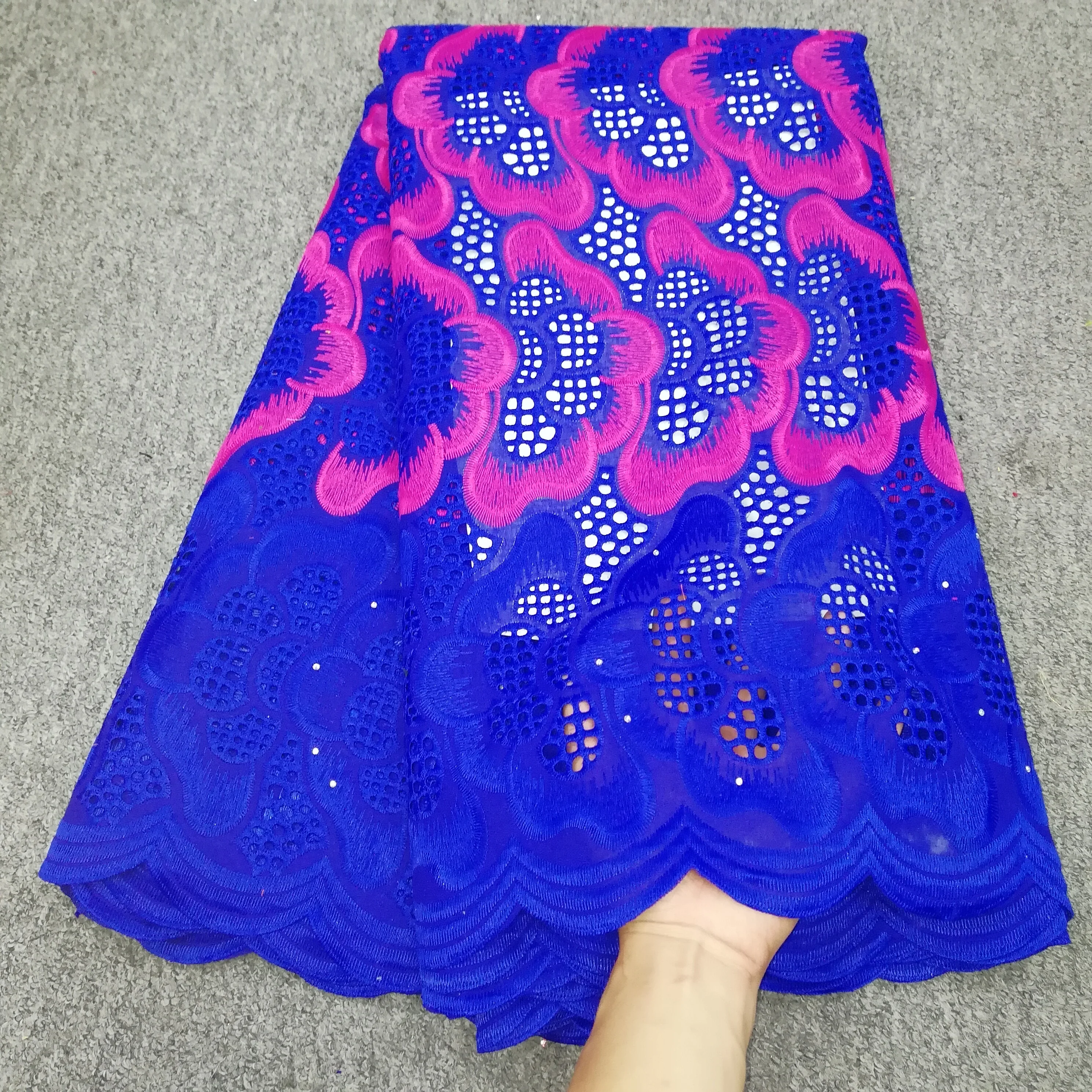 Горячая ткань из Дубая высокое качество швейцарская вуаль кружево в швейцарском нигерийском стиле кружевная ткань dentelle Африканский хлопок кружево 5Y