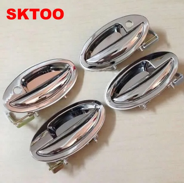SKTOO 4 шт./компл. для Lifan 520 хром наружные дверные ручки крышки 520i Breez аксессуары хорошее качество металлические наклейки стайлинга автомобилей