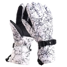 1 пара спортивные зимние варежки Нескользящие повседневные походные дышащие зимние теплые водонепроницаемые ветрозащитные женские лыжные перчатки Сноуборд