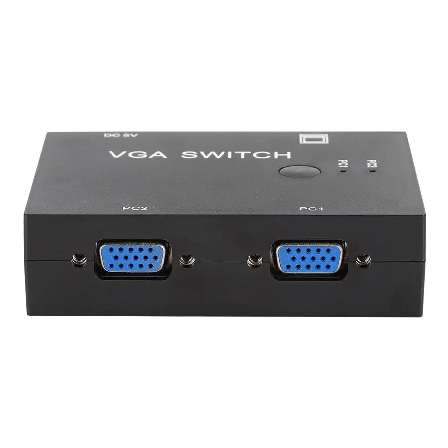 VGA сплиттер аксессуары для компьютера 2 в 1 портовый коммутатор HD Дисплей