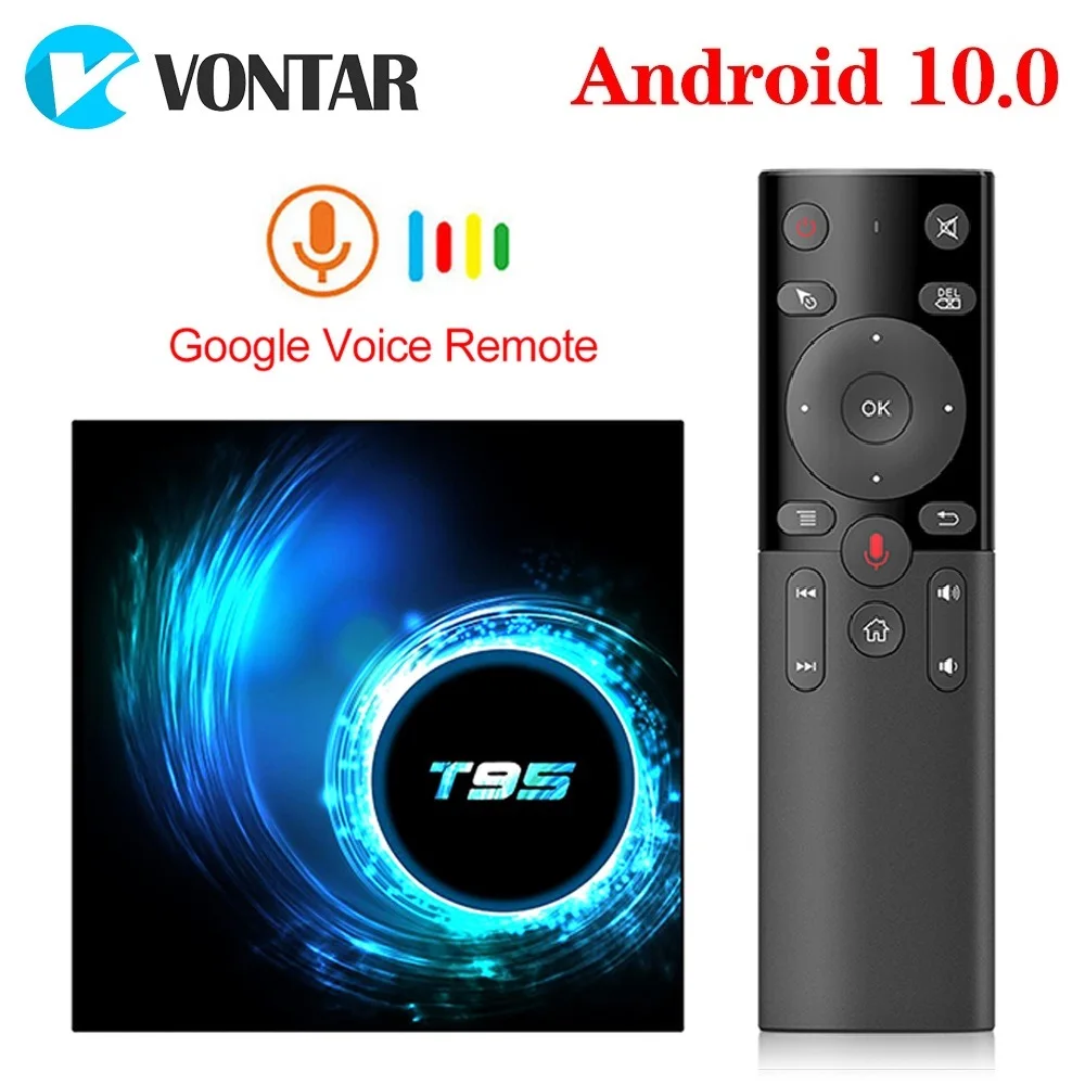 T95 Smart TV Box Android 10 4g 64 ГБ 4 32 Allwinner H616 четырехъядерный 1080P H.265 4K Медиаплеер BOX