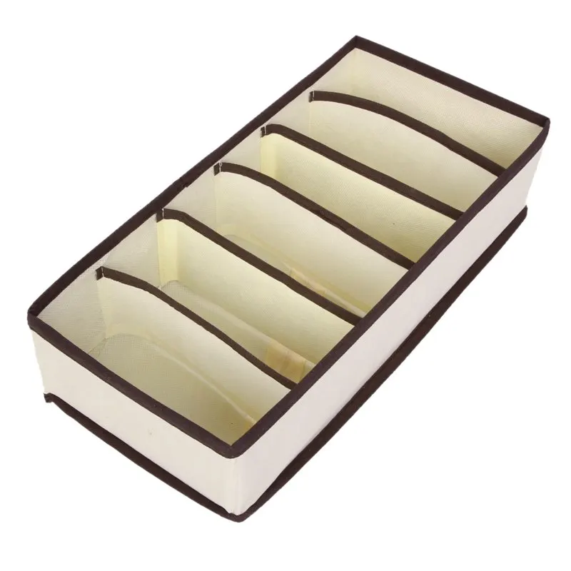 Органайзер для хранения нижнего белья коробки для бюстгальтера Гольфы с бантами шорты разделитель ящика шкафа Ropa интерьер Organizador Коробка органайзер - Цвет: 6 grid