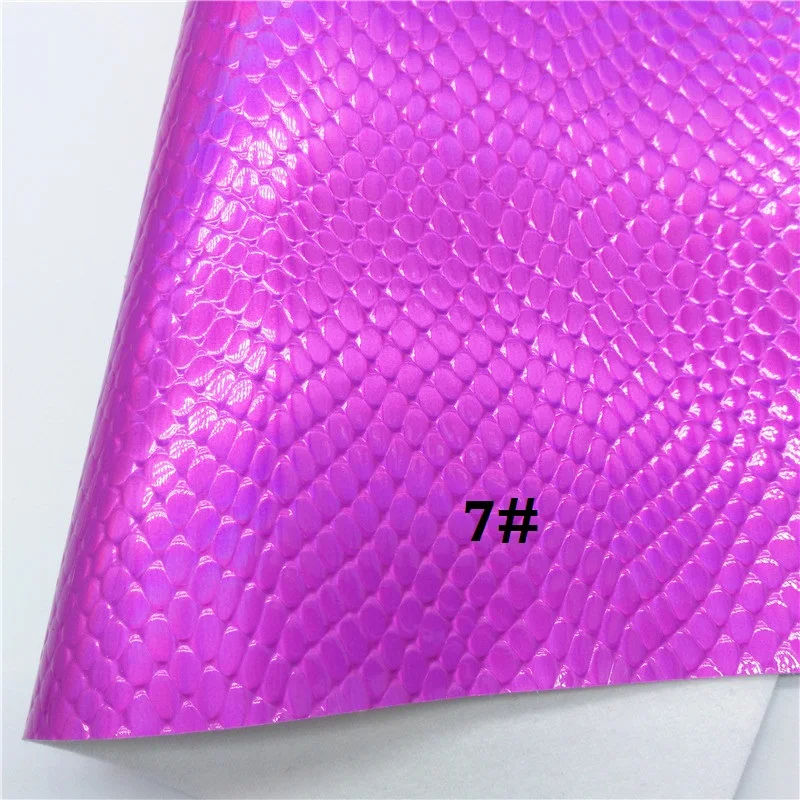 7 Glitterwishcome 21X29 см A4 Размер Переливающаяся искусственная кожа ткань, змеиная Синтетическая кожа ткань листы, винил для бантов, GM503A - Цвет: 7