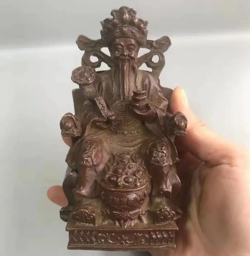 

Chinese pure copper god of wealth Buddha crafts statue