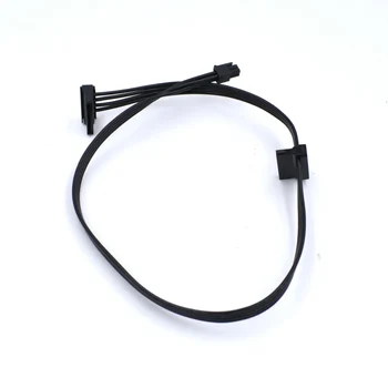 

50pcs/lot ATX 4 Pin to 2*Right-Angle 15 Pin SATA Hard Drive HDD Power Supply Adapter Cable for Huawei 2288H V5 2285V2 server