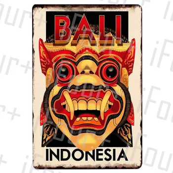 

Indonesia Metal Plate Tin Sign Plaque Metal Vintage Decor Metal Sign Metal Poster Home Bar Pub Cafe Decoration Vintage Posters