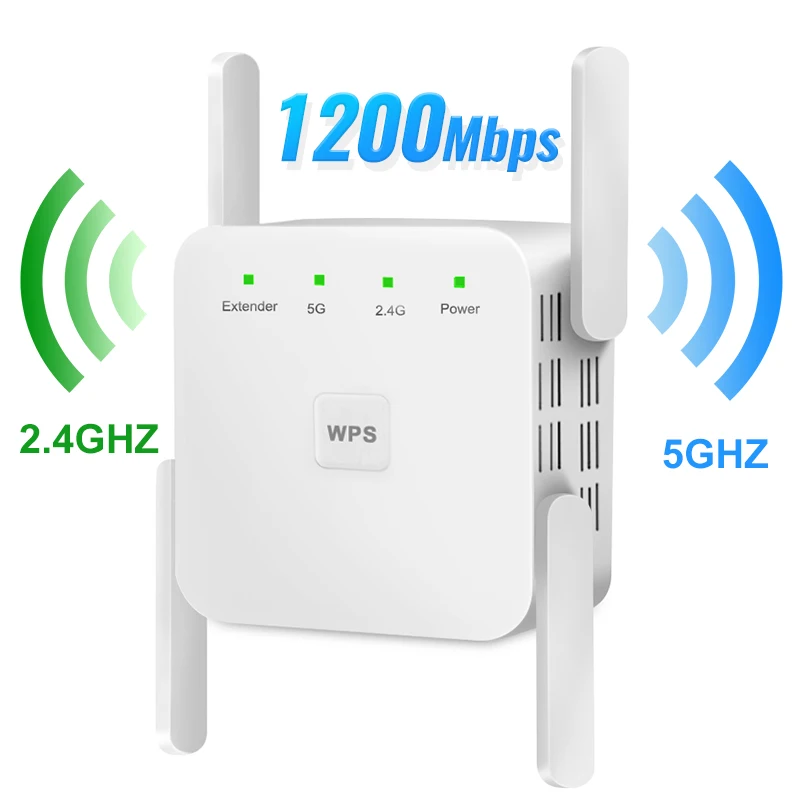 Беспроводной Wi Fi ретранслятор с функцией 2 4 ГГц усилитель двойным диапазоном 1200 м