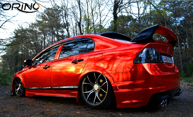 Red Chrome Vinyl Film Wrap-11
