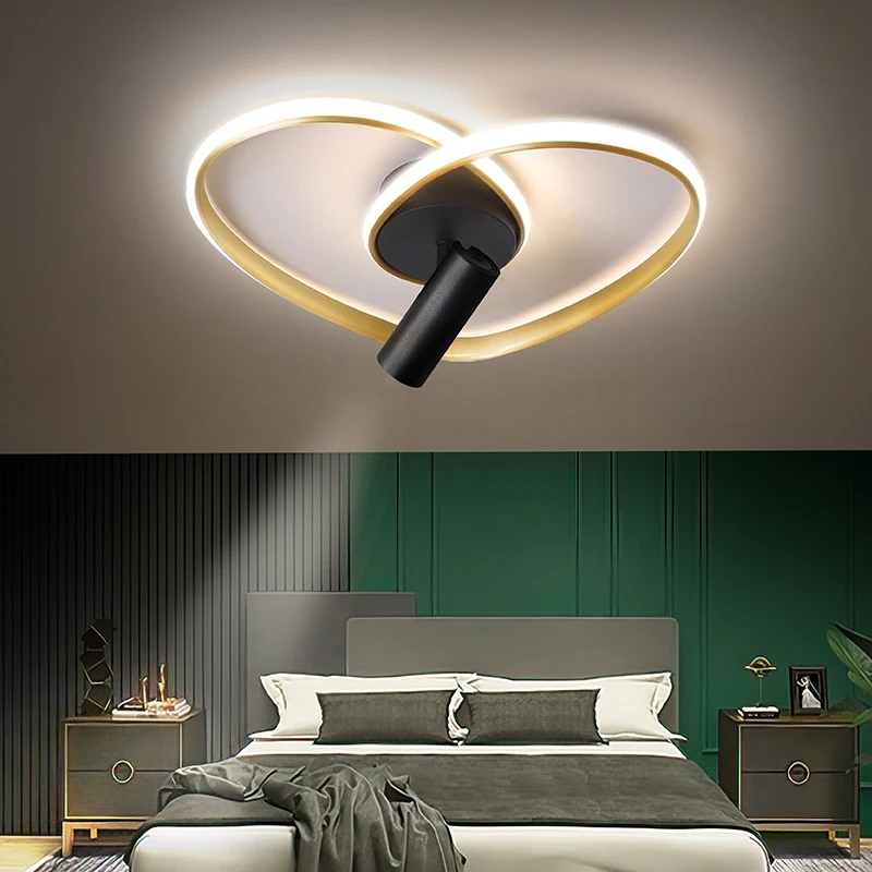 Modern LED Chandeliers For Bedroom Dining Room Kitchen Minimalist Round Gold Ceiling Lamp Home Creativity Lighting Fixtures | Лампы и