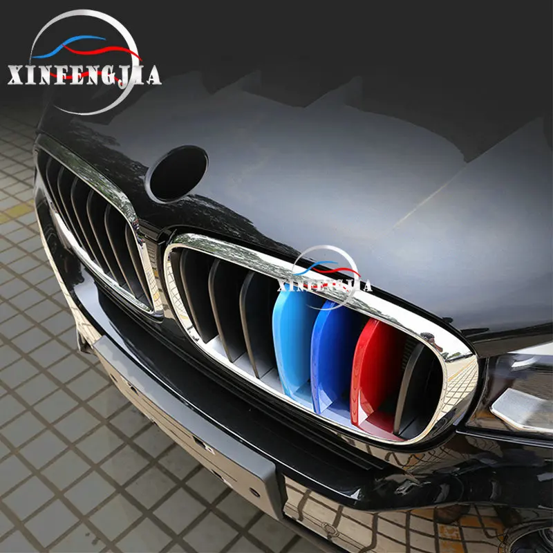 Для BMW X1 X3 X4 X5 X6 E84 E70 E71 F15 F16 F25 F26 G01 G02 G05 м 3 цвета спереди почек вентиляционные решетки решетка радиатора накладка