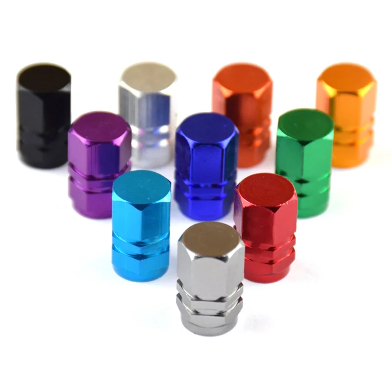 

4PCS Car Tire Valve Stem caps 4pcs Bolt-in Aluminum Theftproof valve caps Car Wheel Tires Valves Tyre Stem Air Caps