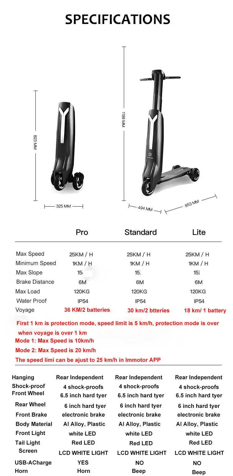 Flash Deal 3 wheel Electric Scooter motor 48V folding electric scooter for adults with Power Bank APP Bluetooth 8