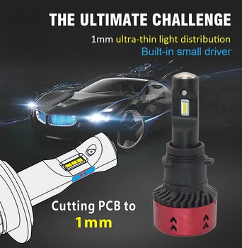 

2Pcs Car H4 H7 H1 H3 H11 H13 HB3 HB4 9005 9006 9012 Headlight Fog Car Led 70W 9600LM High Low Beam Bulb Auto mobile Lamp 6000K