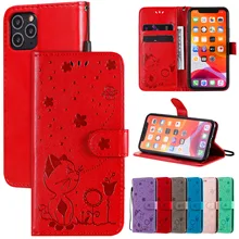 Роскошный чехол книжка с тиснением для OPPO A1K A52 A57 A83 A9 F5 F7 Realme 3 5 6 Pro