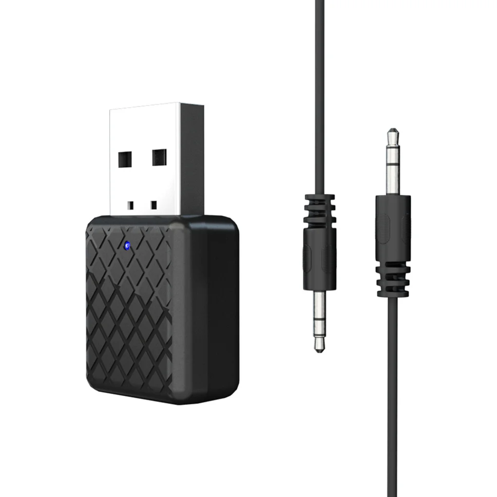 2в1 USB Bluetooth 5 0 аудио приемник передатчик мини стерео AUX 3 мм разъем для ТВ ПК
