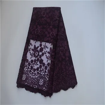 

2019 Latest French Nigerian Laces Fabrics High Quality Tulle African Laces Fabric Wedding African French Tulle Lace