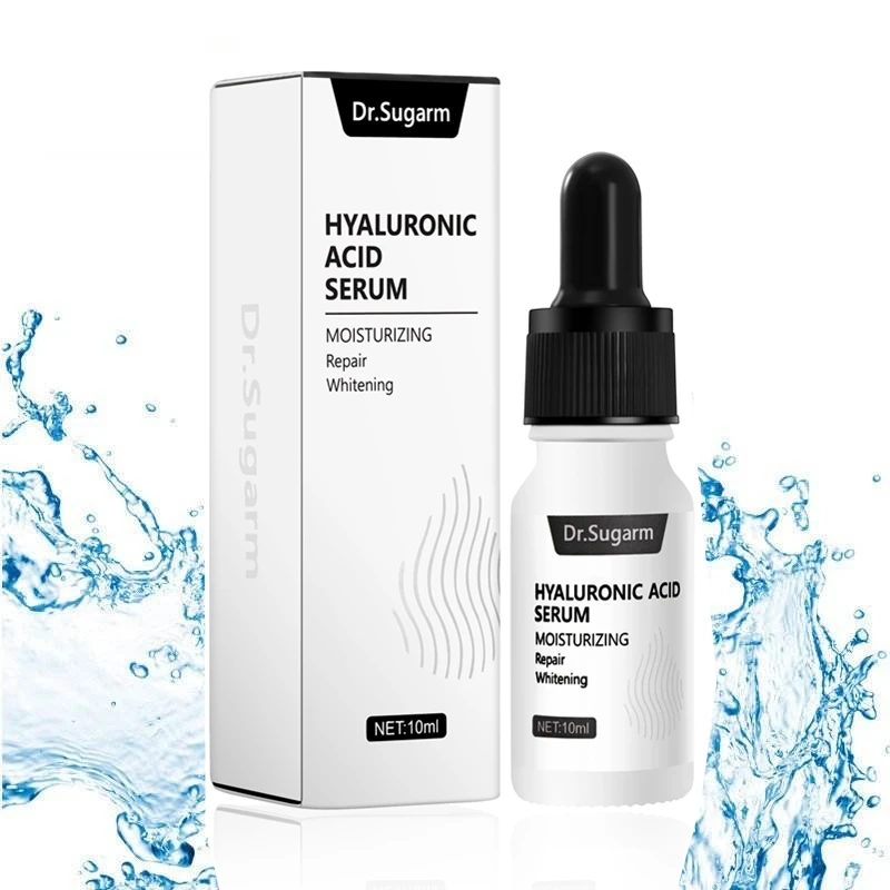 Dr.Sugarm 2Pcs Hyaluronic Acid Serum Face Care Moisturizing Anti Aging Anti-Wrinkle 1 Acne Repair Whitening Cream Skin Care Set