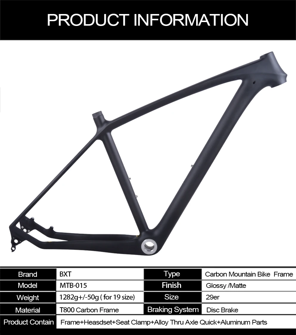 Новинка T800 углеродное волокно MTB рама 29er BSA 36K матовая/глянцевая 29 дюймов рама карбоновая для горного велосипеда 142*12 или 135*9 мм велосипедная Рама