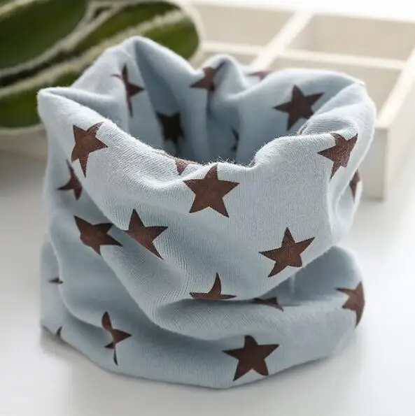 new star Новинка года; хлопковый Детский шарф с рисунком цветов, сердечек и животных; Детский Теплый шейный платок с капюшоном и воротником для девочек и мальчиков - Цвет: new star