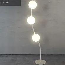 Nordic Стекло Шар торшер вокруг Гостиная диван торшер