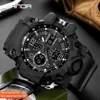 2022 SANDA Sports Military Men's Watches Waterproof Dual Display Quartz Wristwatch For Male Clock Stopwatch Relogios Masculino ► Photo 3/6