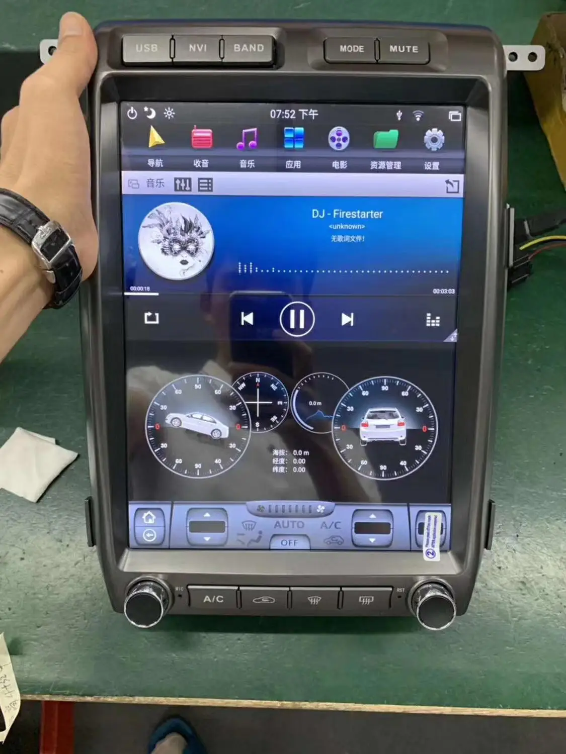 1" экран Tesla навигация для Ford Raptor F150 2012 Android 8,1 автомагнитола gps bluetooth Мультимедиа carplay 2K видео головное устройство