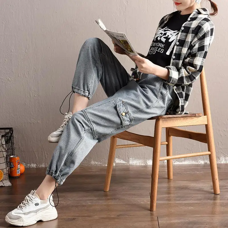 Для женщин Мамины джинсы, штаны-шаровары Повседневные джинсы брюки бойфренды джинсы женские брюки рабочие джинсы Винтаж в ретро-стиле