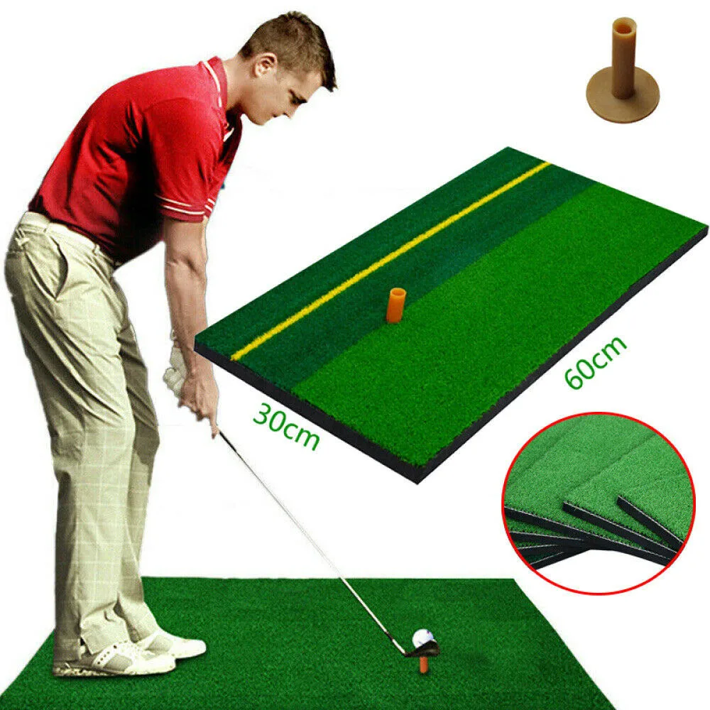 

Golf Practice Hitting Mat Durable Useful Foam Grass Pad Turf Mat for Indoor Outdoor Training Golf Practice Training Aids