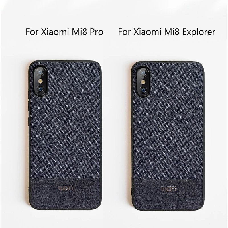 Для Xiao mi 8 Pro Чехол для Xiao mi 8 Lite чехол mi 8 задняя крышка для Xiao mi 8 Explorer чехол задняя крышка mi 8 темная деловая ткань