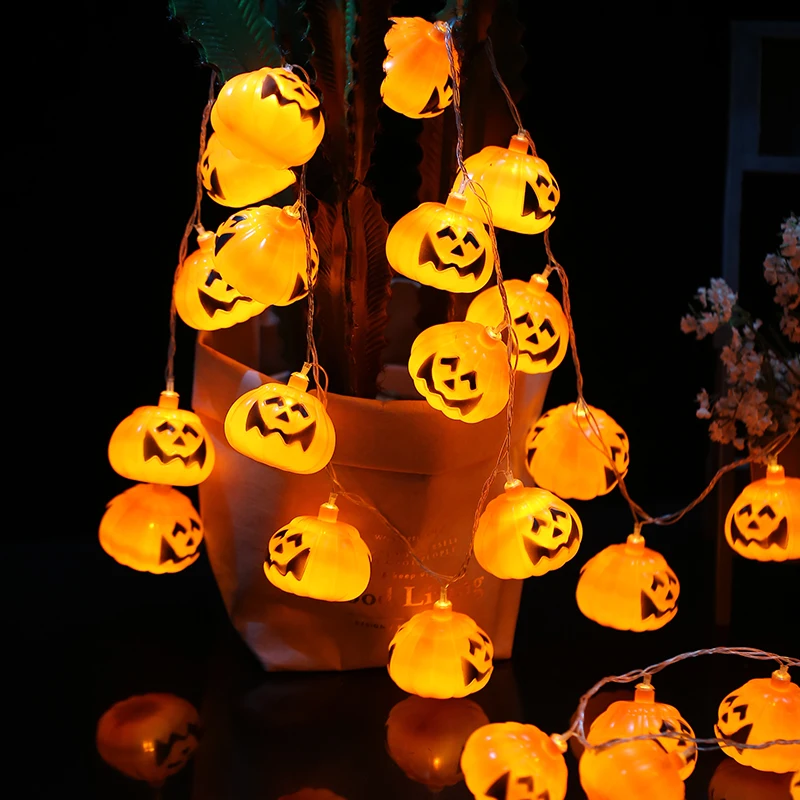 1 5 м 10LEDHalloween фонарь в форме тыквы Дети diy фонари светящиеся декоративные огни Бар