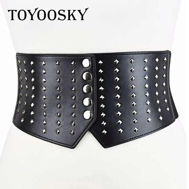 Женский ретро-пояс TOYOOSKY металлическая застежка-пуговица украшение из
