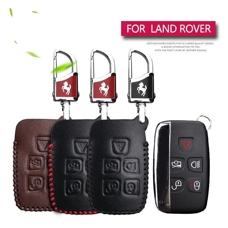 RANGE ROVER KEY SPORT DISCOVERY 4 EVOQUE VOGUE REMOTE LEATHER COVER CASE 