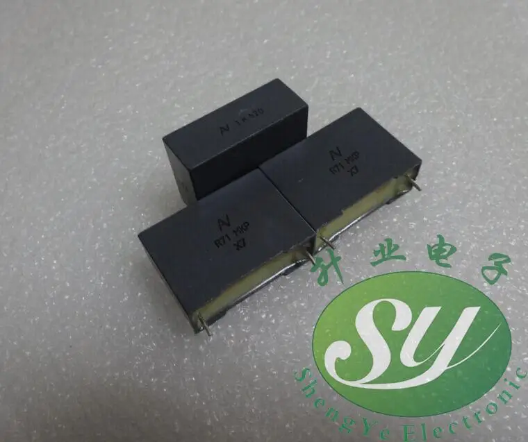 50 шт. AV R71 1,0 мкФ/520 V u0f 1 мкФ 105 самый популярный пленочный конденсатор 22 мм