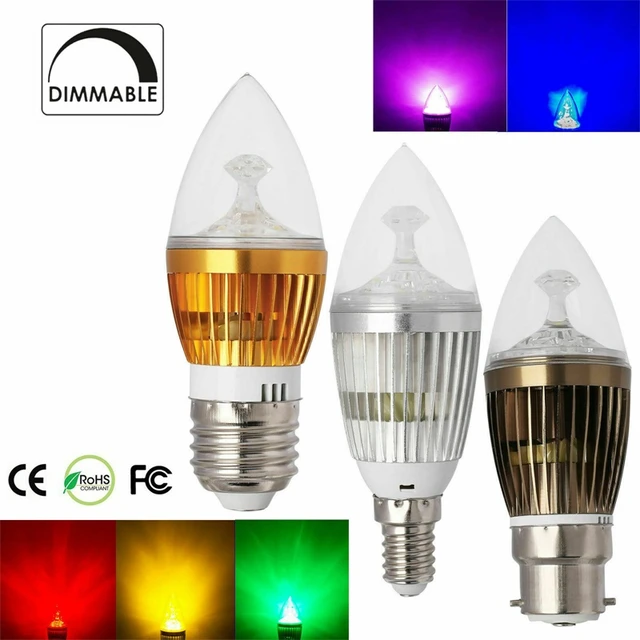 Glass Candle Light Bulbs Lamps | Led Bulb E14 Dimmable | Ses Led Candle  Light - Dimmable - Aliexpress