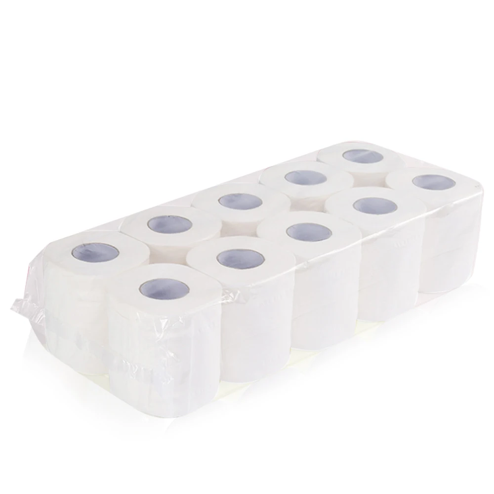 Туалетная бумага 10 рулонов туалетная оптом рулон бумаги для ванной комнаты 4