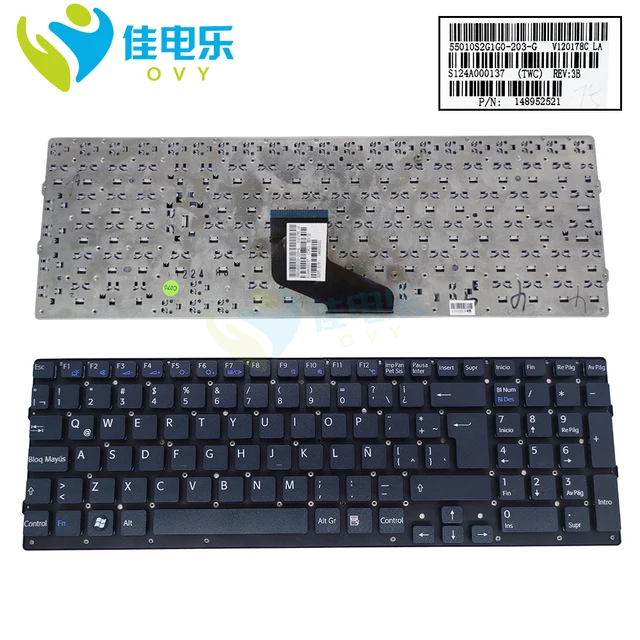 LA Latin Laptop Keyboard For SONY VAIO VPC-F219 VPC-F21 AGJ F21AFJ 