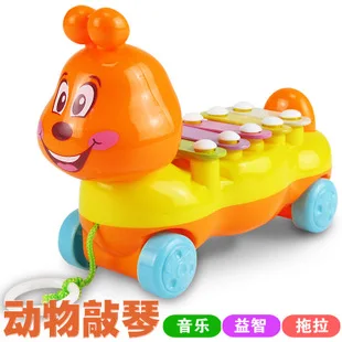 Детская заводная игрушка, автомобильная игрушка, заводная подвижная игрушечная мультяшная собака, машина для младенцев
